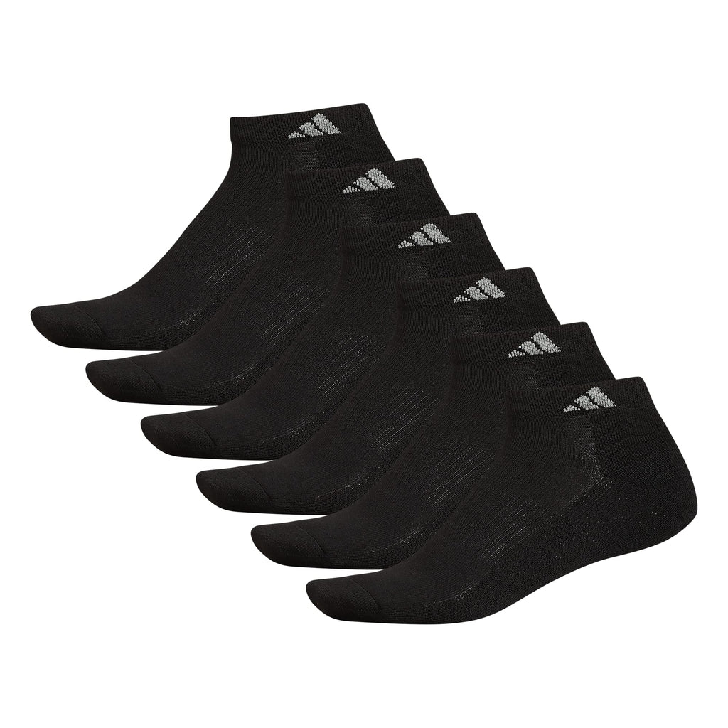 adidas Men's Athletic Cushioned Low Cut Ankle Socks 6 Pairs