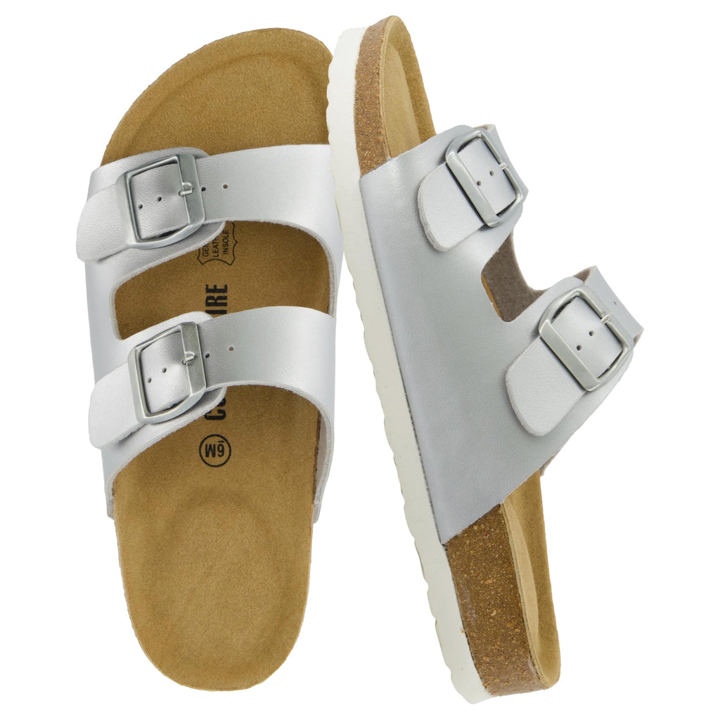 CUSHIONAIRE Lane Cork Slide Women's Sandals, Comfortable Sandals for Women