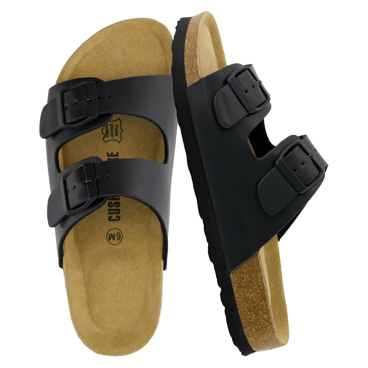CUSHIONAIRE Lane Cork Slide Women's Sandals, Comfortable Sandals for Women
