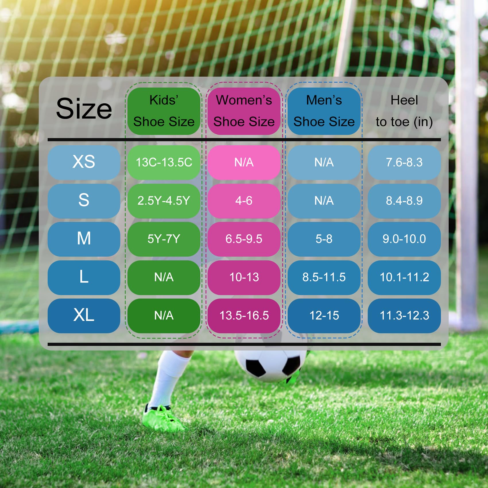 CWVLC Soccer Socks (1/3/5 pairs) Team Sport Knee High Socks for Adult Youth Kids