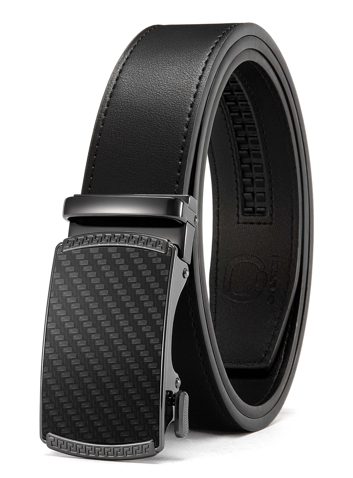 CHAOREN Men's Leather Ratchet Belt - Customizable Fit (35mm)