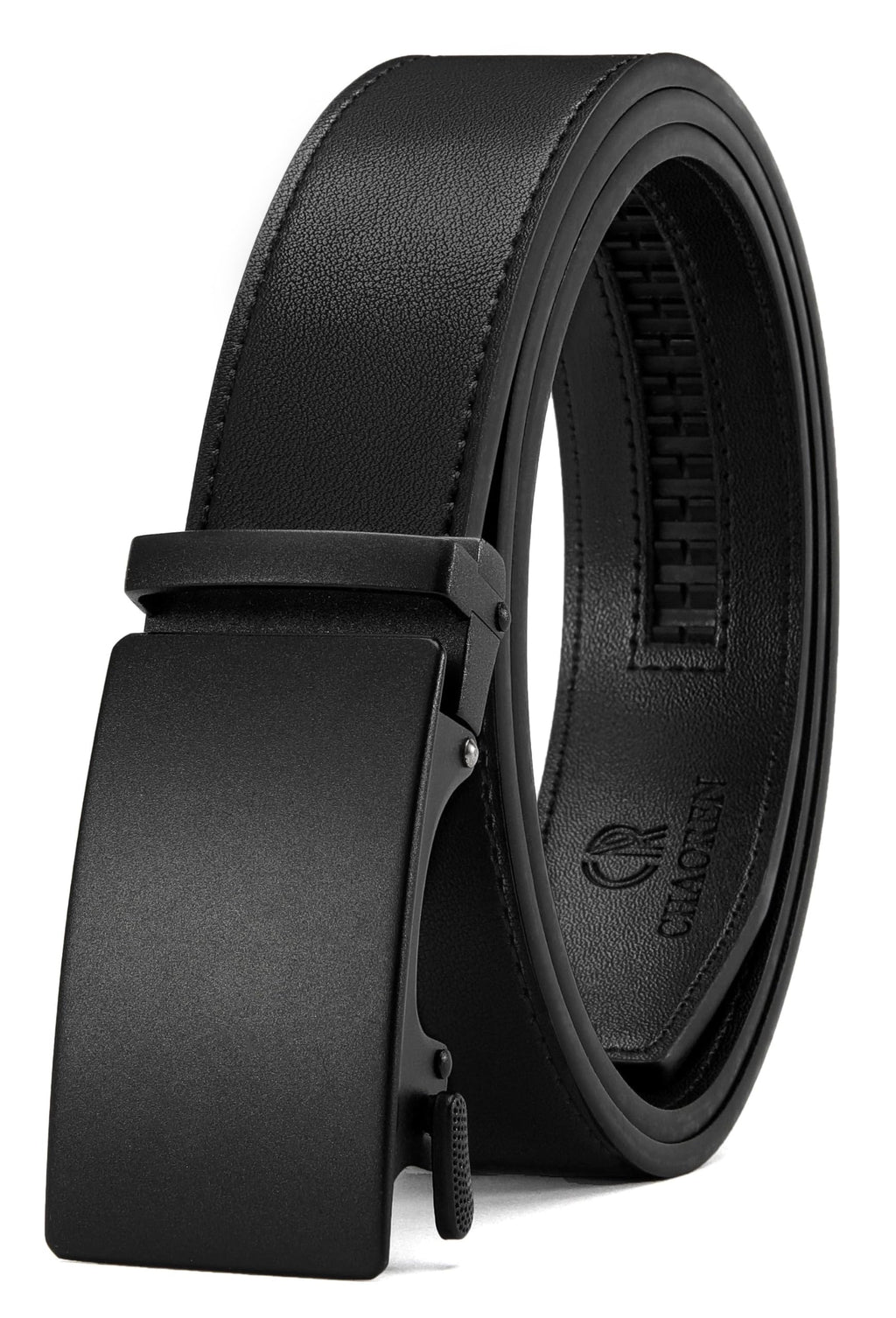CHAOREN Men's Leather Ratchet Belt - Customizable Fit (35mm)