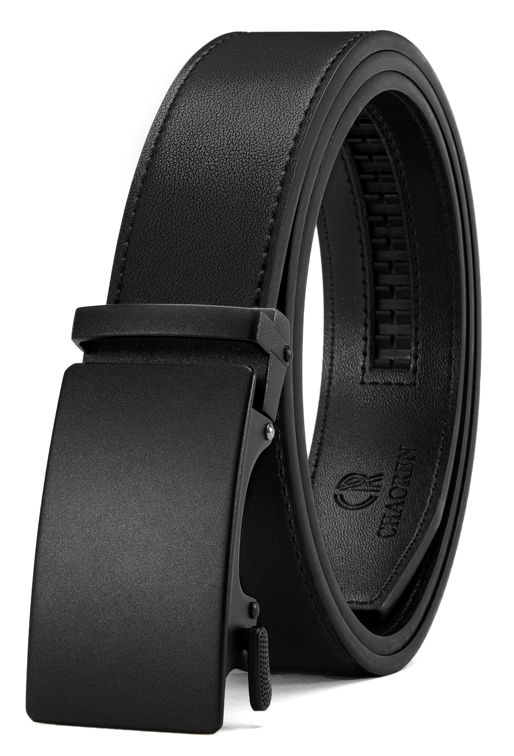 CHAOREN Men's Leather Ratchet Belt - Customizable Fit (35mm)