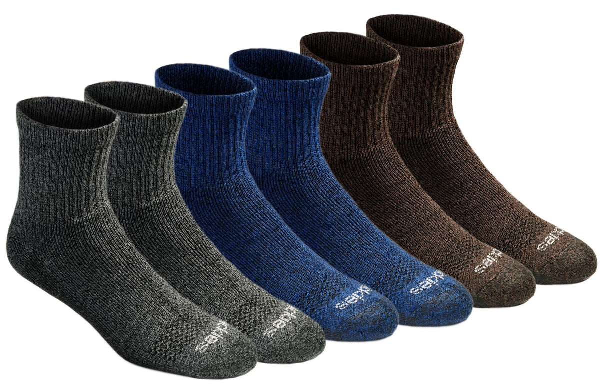 Dickies Men's Dri-Tech Moisture Control Quarter Socks, Available in M-XXL (6, 12, 18 Pairs)
