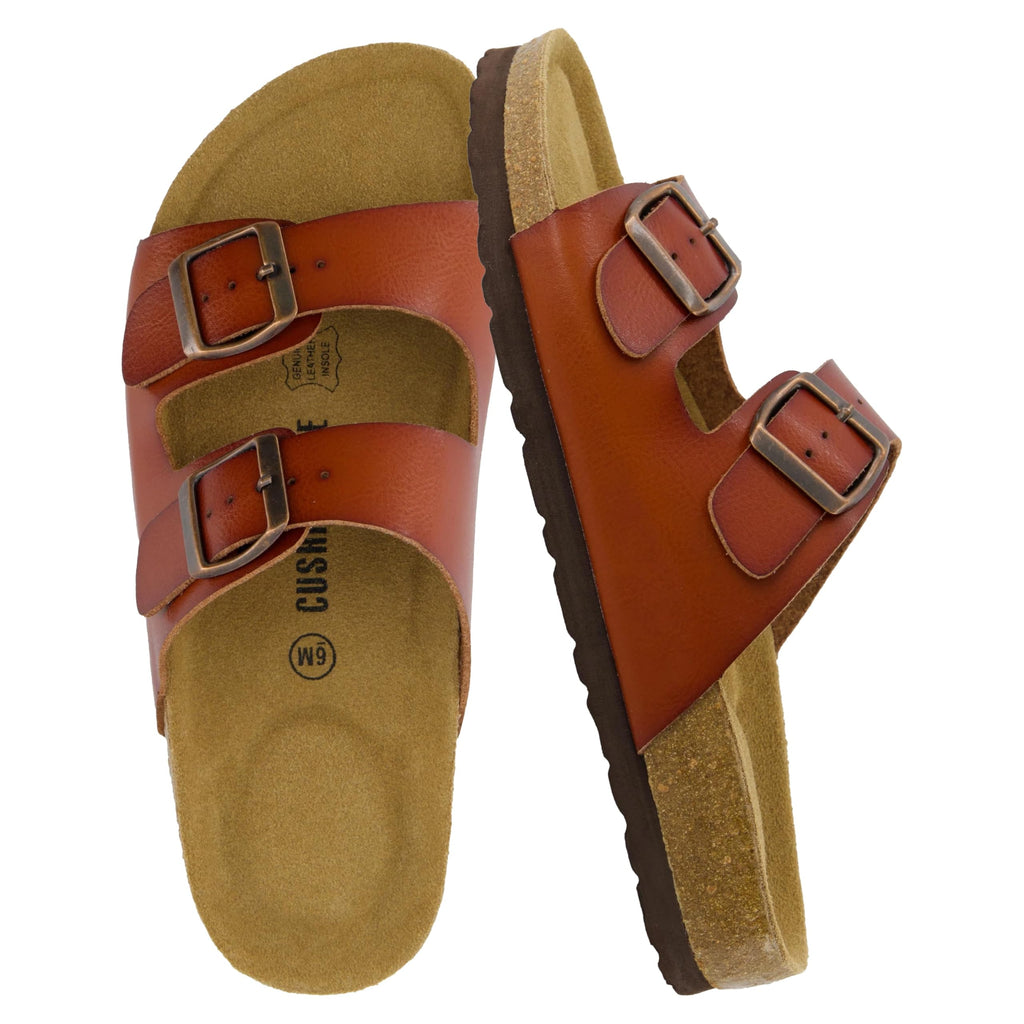 CUSHIONAIRE Lane Cork Slide Women's Sandals, Comfortable Sandals for Women