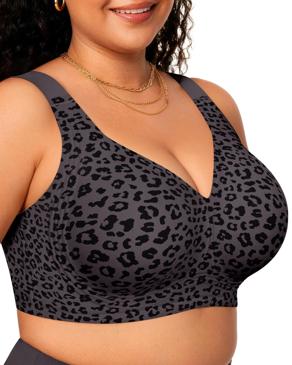 OEAK Womens Wireless Jelly Bras Plus Size Support Push Up Comfortable Bra