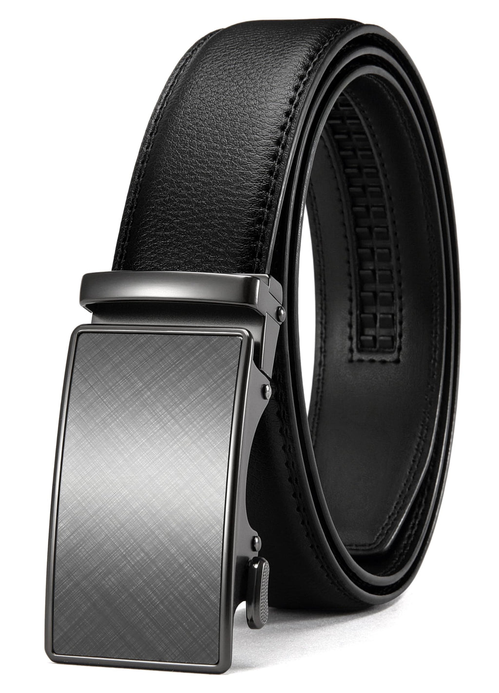 CHAOREN Mens Leather Ratchet Belt - 1 3/8" for Dress Pants