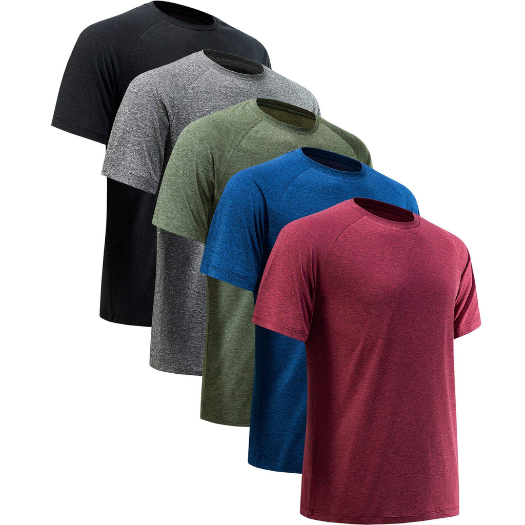 Workout Shirts for Men Short Sleeve Quick Dry Gym T Shirt