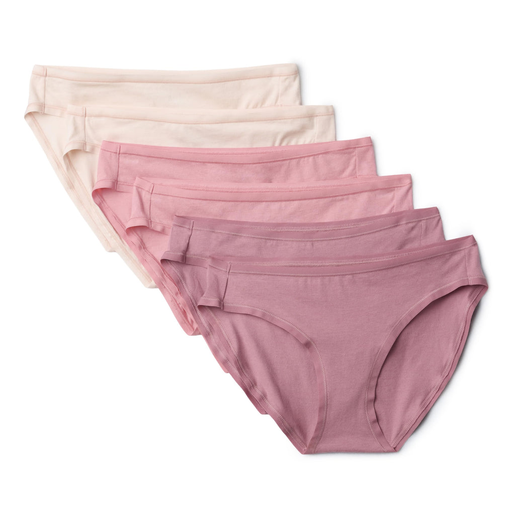 Amazon Essentials Women's Cotton Spandex Bikini Brief Underwear (Available in Plus Size)