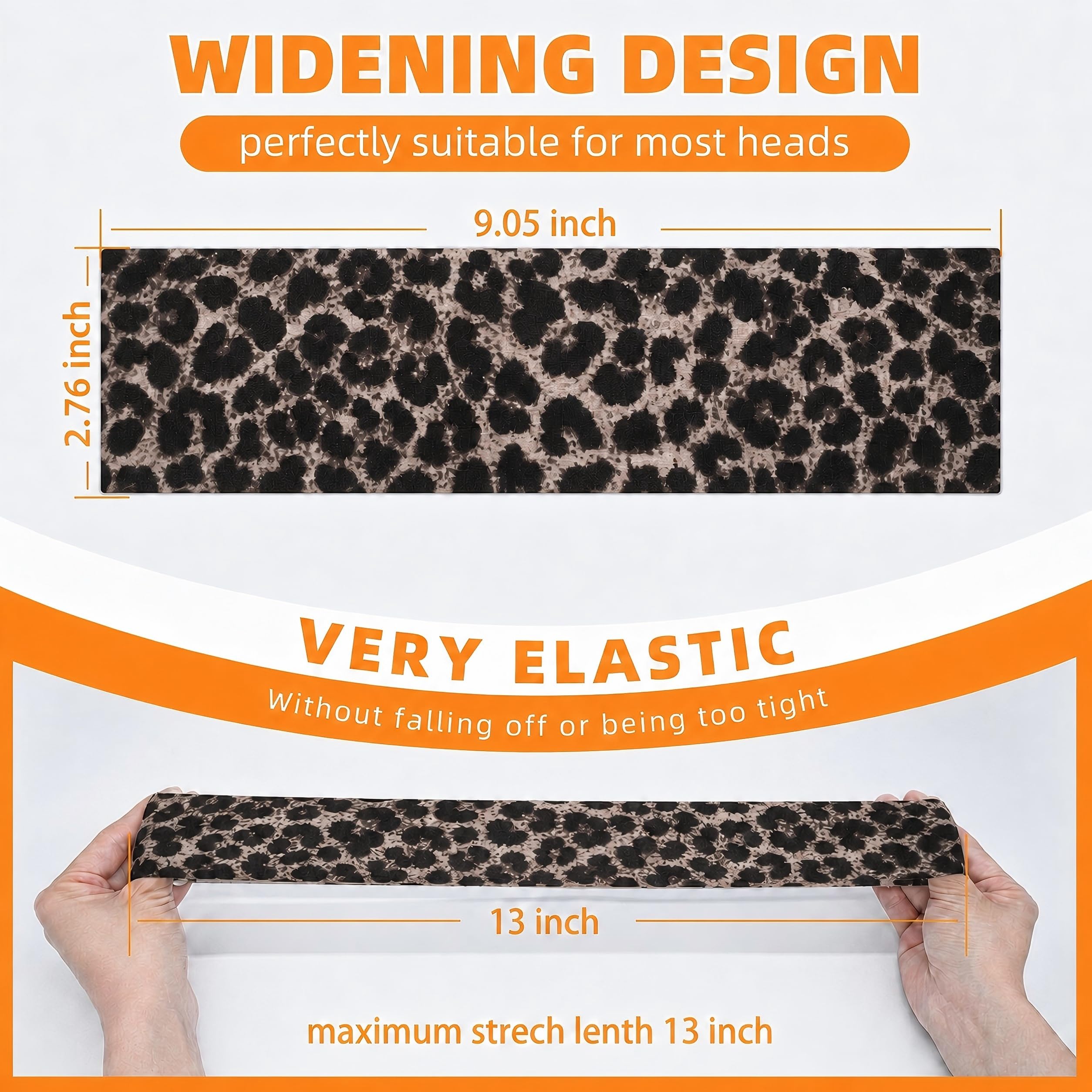 Headbands for Women 8PCS, Summer-Exclusive Elastic Non Slip Hair Head Bands