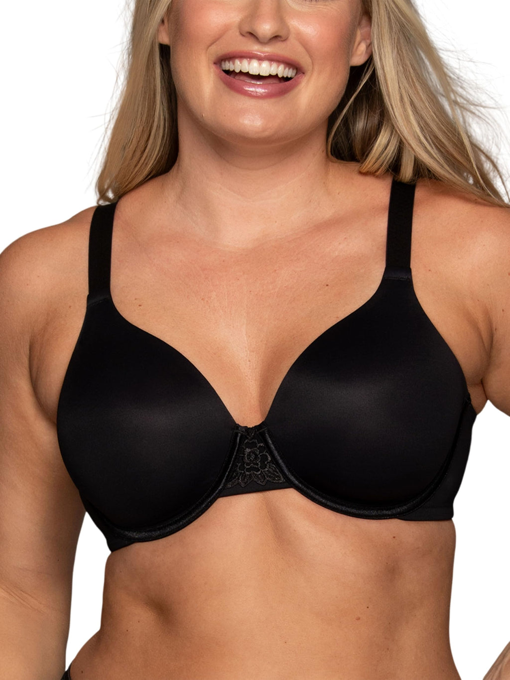 Vanity Fair Women's Full Figure Beauty Back Smoothing Bra, 4 Way Stretch Fabric, Lightly Lined Cups up to H