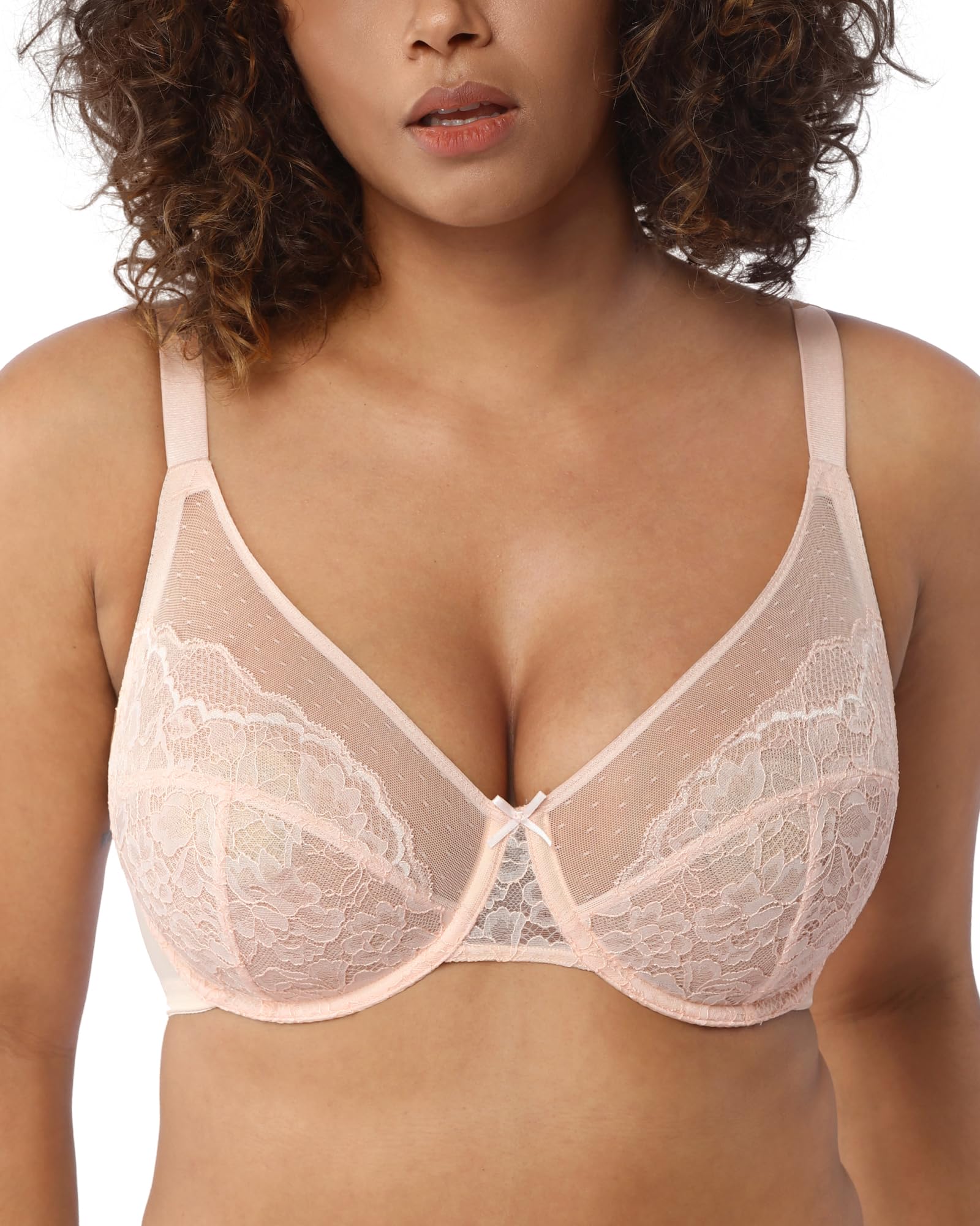 HSIA Minimizer Bras for Women Enchante Lace Underwire Bra for Heavy Breast