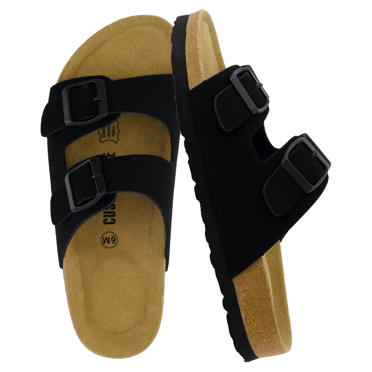 CUSHIONAIRE Lane Cork Slide Women's Sandals, Comfortable Sandals for Women