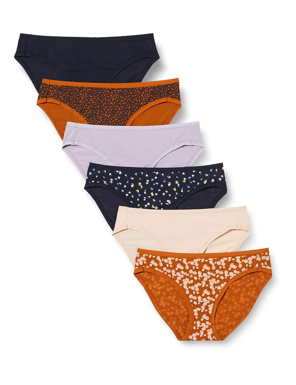 Amazon Essentials Women's Cotton Spandex Bikini Brief Underwear (Available in Plus Size)