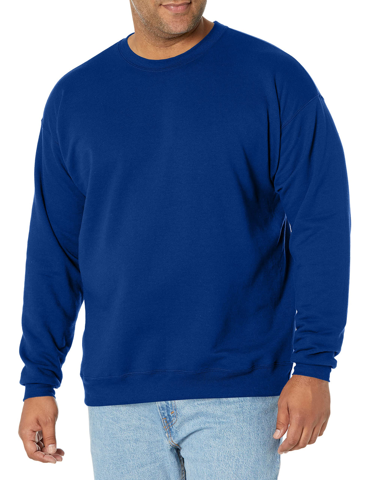 Hanes Men's Sweatshirt, EcoSmart Fleece Crewneck Sweatshirt, Big & Tall Available, 1 or 2-Pack