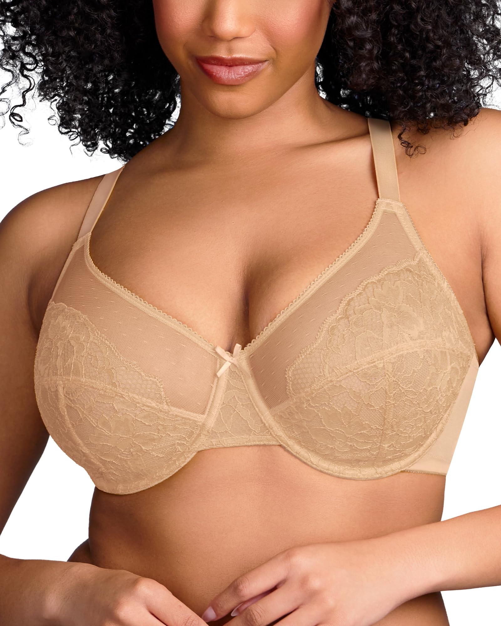 HSIA Minimizer Bras for Women Enchante Lace Underwire Bra for Heavy Breast