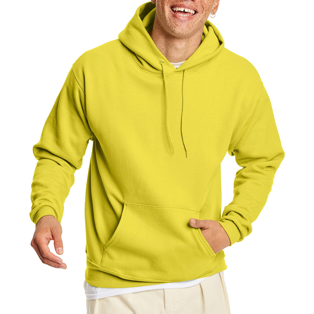 Hanes Men's Hoodie - EcoSmart Fleece Hooded Sweatshirt for Men & Women - Midweight Fleece - Big & Tall Available