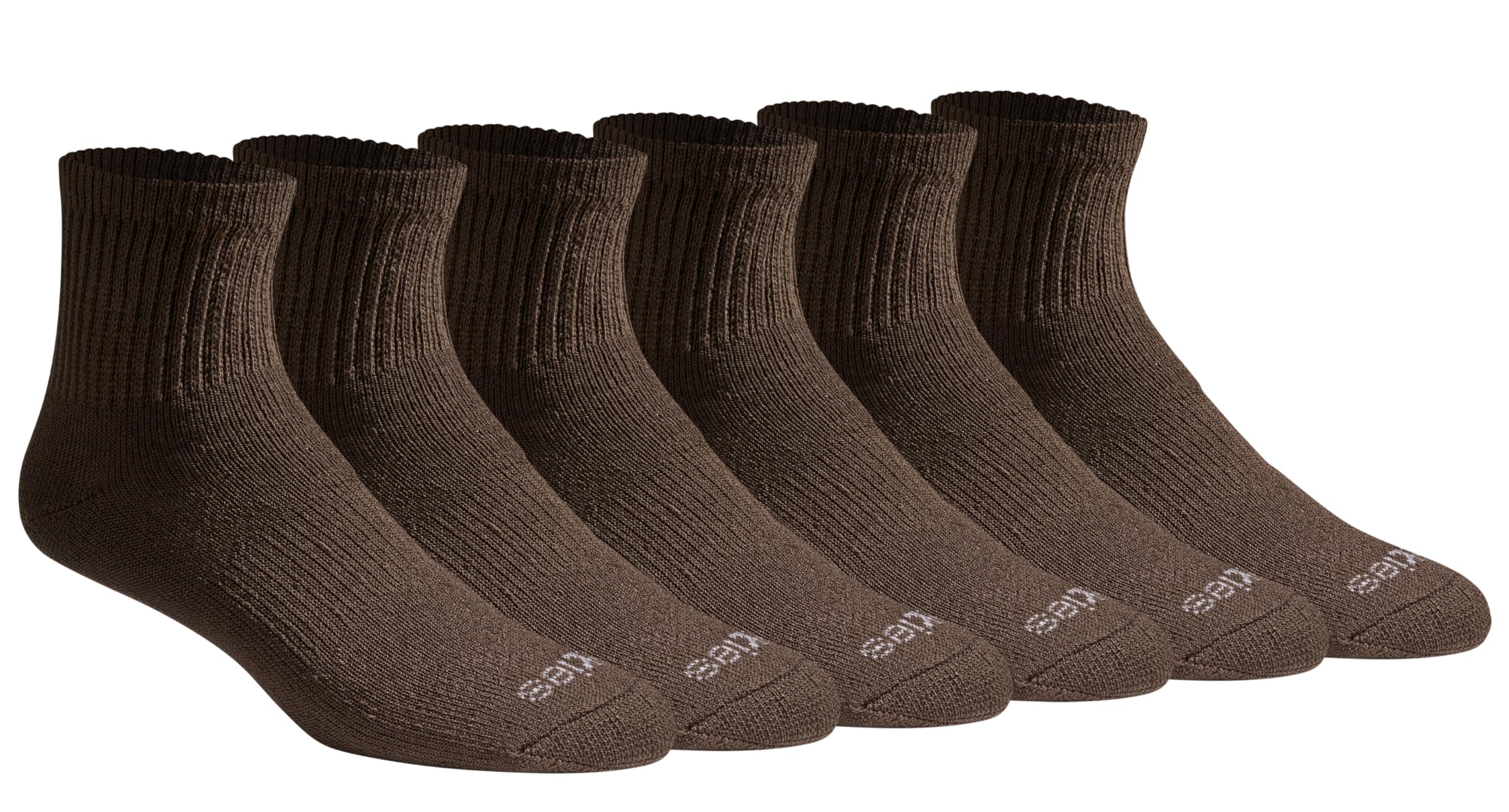 Dickies Men's Dri-Tech Moisture Control Quarter Socks, Available in M-XXL (6, 12, 18 Pairs)