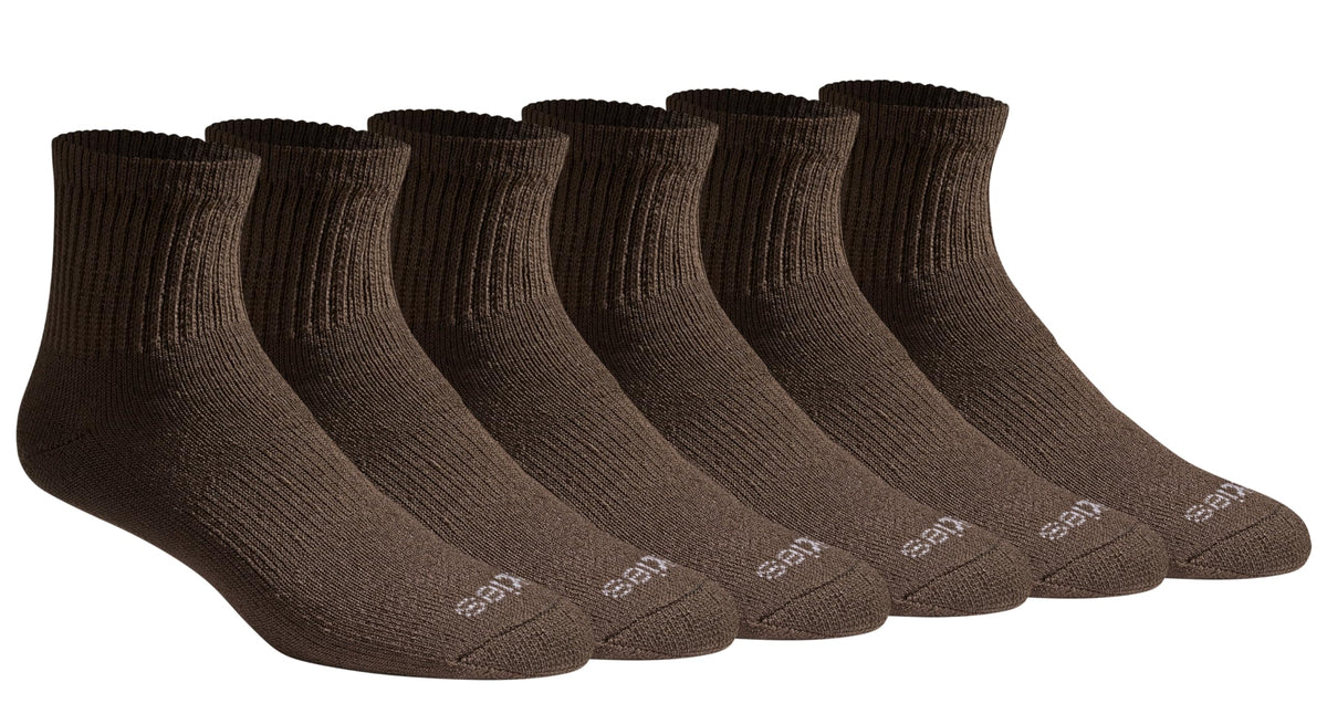 Dickies Men's Dri-Tech Moisture Control Quarter Socks, Available in M-XXL (6, 12, 18 Pairs)