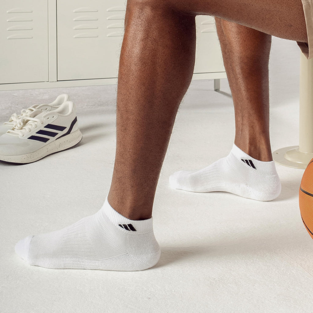 adidas Men's Athletic Cushioned Low Cut Ankle Socks 6 Pairs