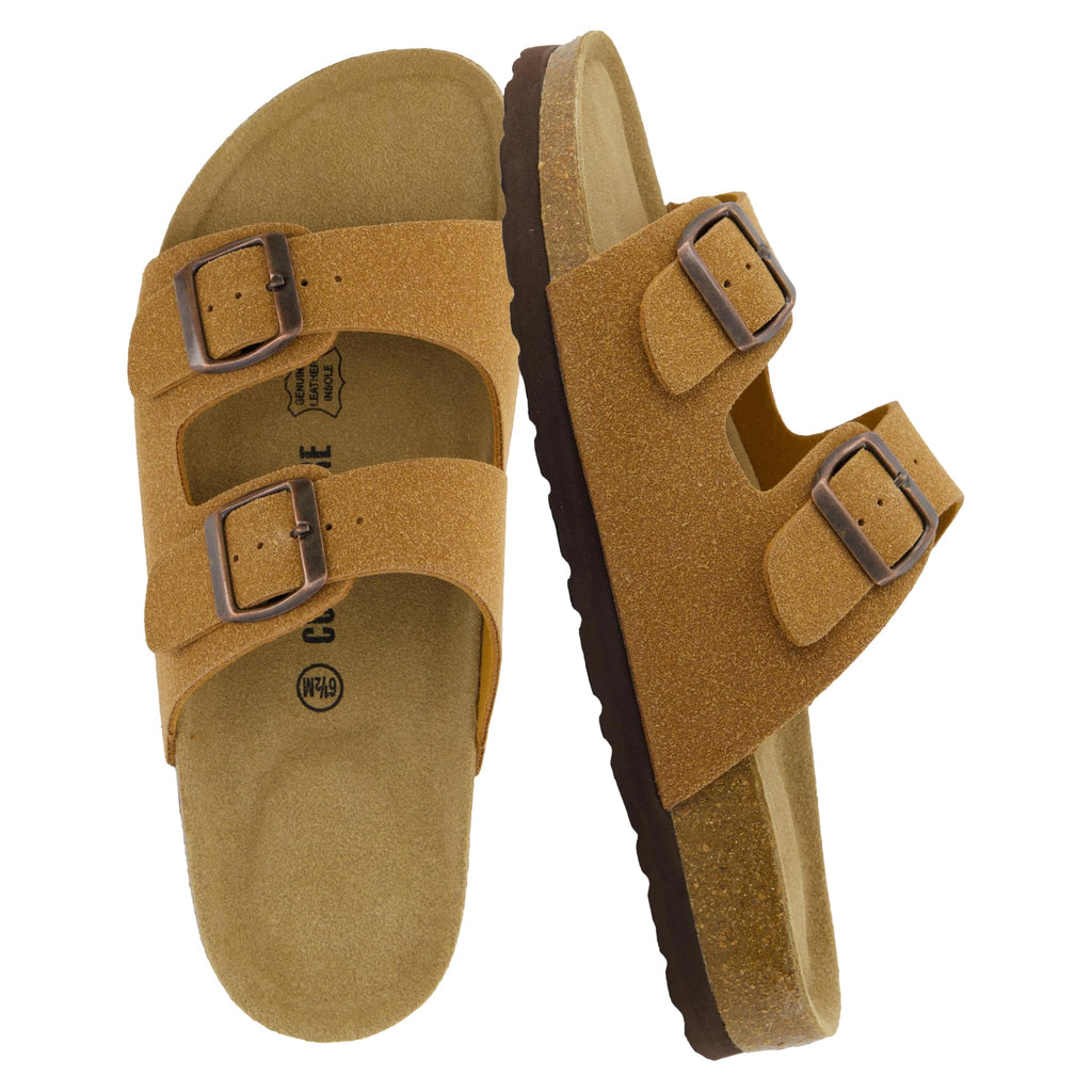 CUSHIONAIRE Lane Cork Slide Women's Sandals, Comfortable Sandals for Women