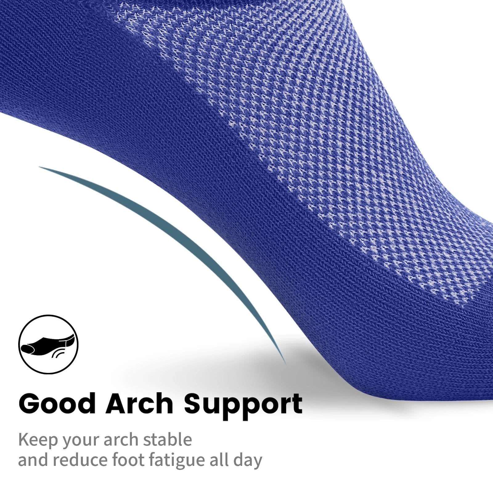 wernies No Show Socks Men, Low Cut Ankle Short Casual Non Slip Socks