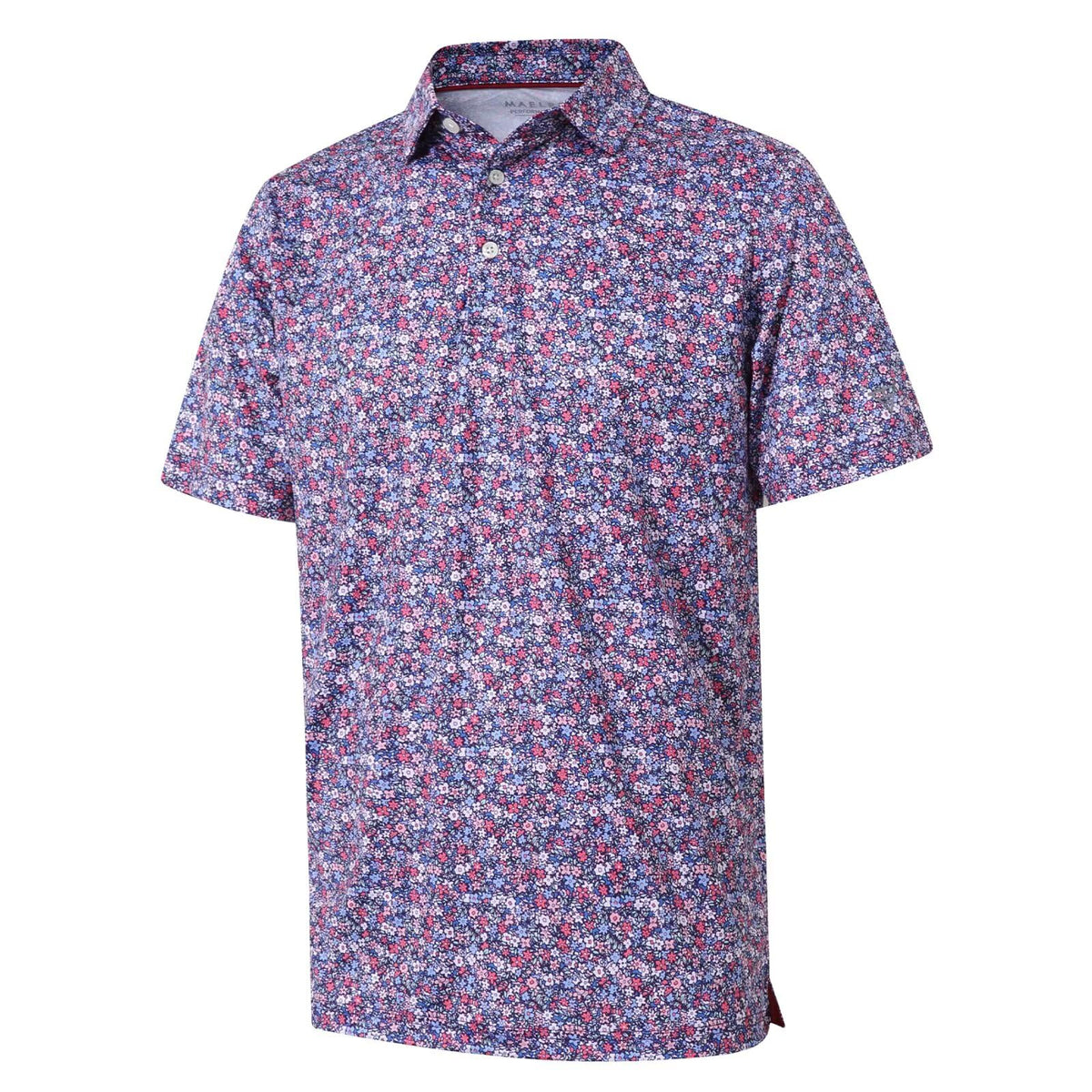 Golf Shirts for Men Dry Fit Short Sleeve Print Performance Moisture Wicking Polo Shirt