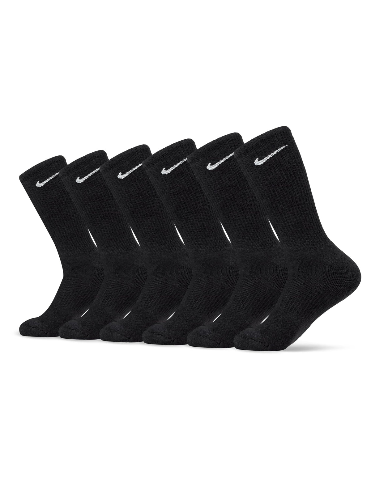 Nike Adult Everyday Cushioned Training Crew Socks (6-Packs) | Mens & Womens