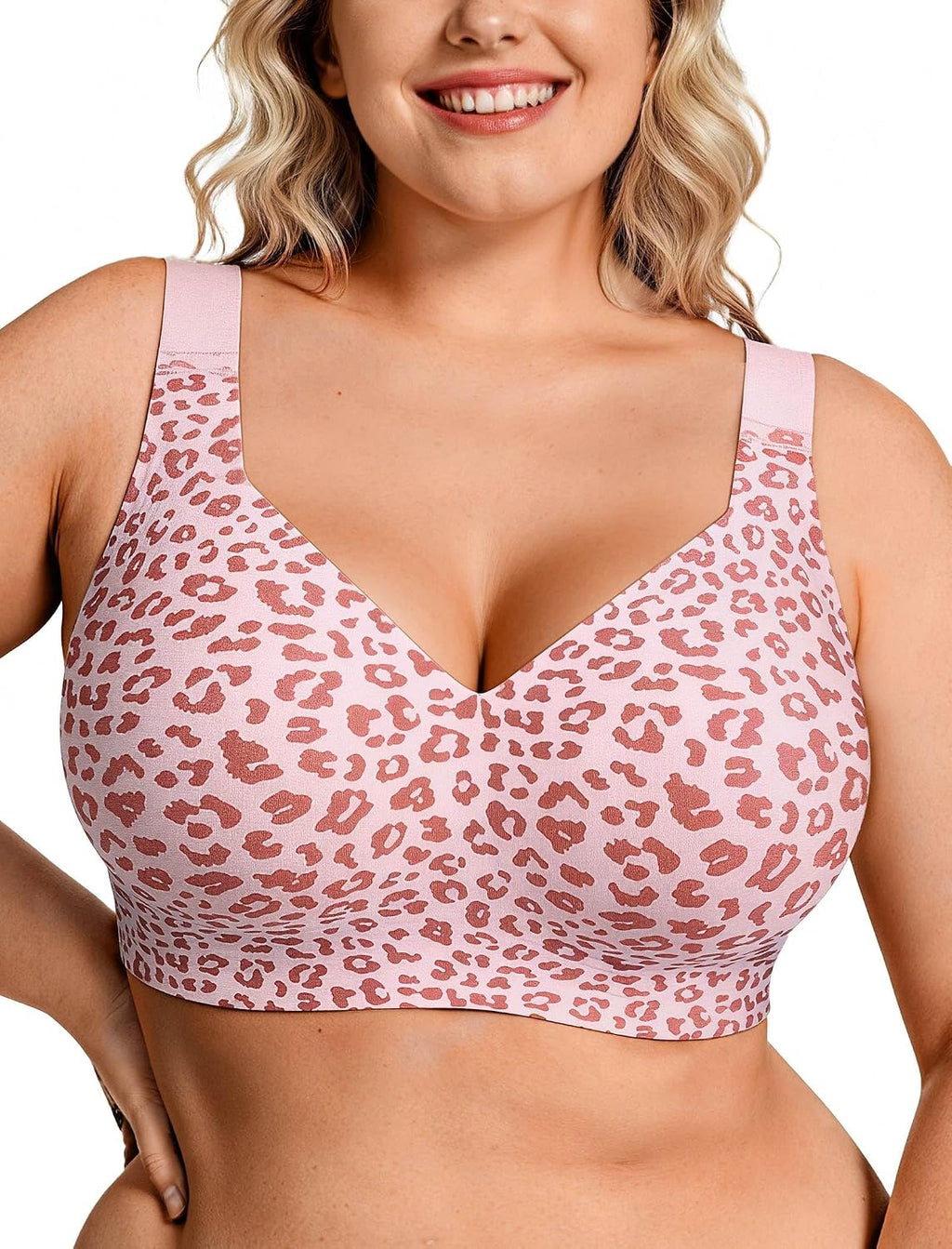 OEAK Womens Wireless Jelly Bras Plus Size Support Push Up Comfortable Bra