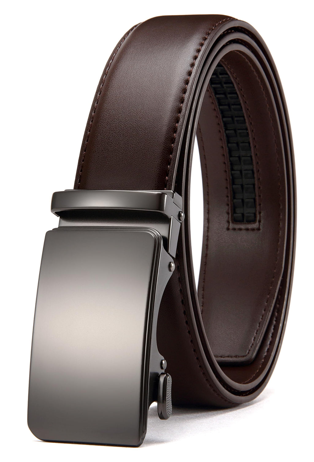 CHAOREN Mens Leather Ratchet Belt - 1 3/8" for Dress Pants