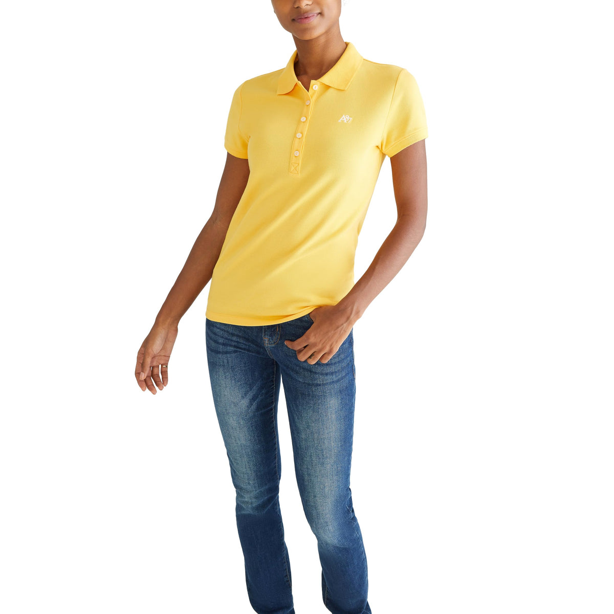 AEROPOSTALE Women's Aero Solid A87 Polo