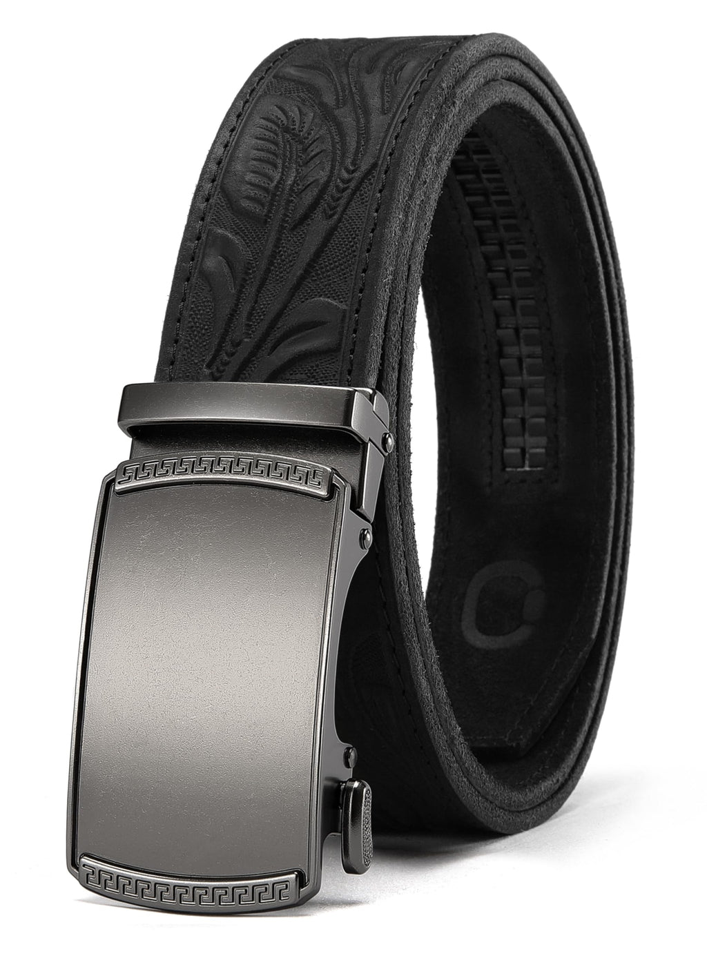 CHAOREN Men's Leather Ratchet Belt - Customizable Fit (35mm)