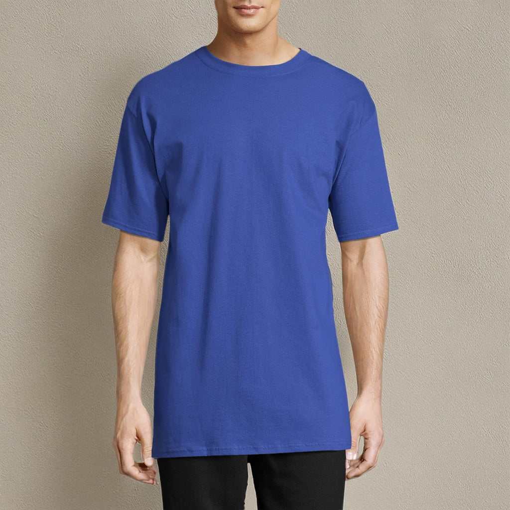 Hanes Men's Beefy-T T-Shirt, Heavyweight Cotton T-Shirts for Men, 1 or 2 Pack, Men's Tees (Tall