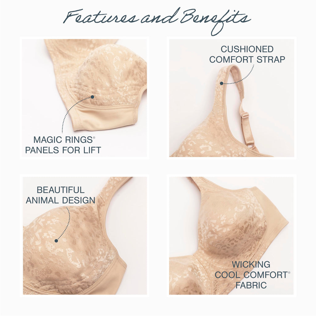 Playtex Women's Wireless Bra, 18 Hour Plus-Size Bras Available, Ultimate Lift, Moisture-Wicking, Single or 2-Pack