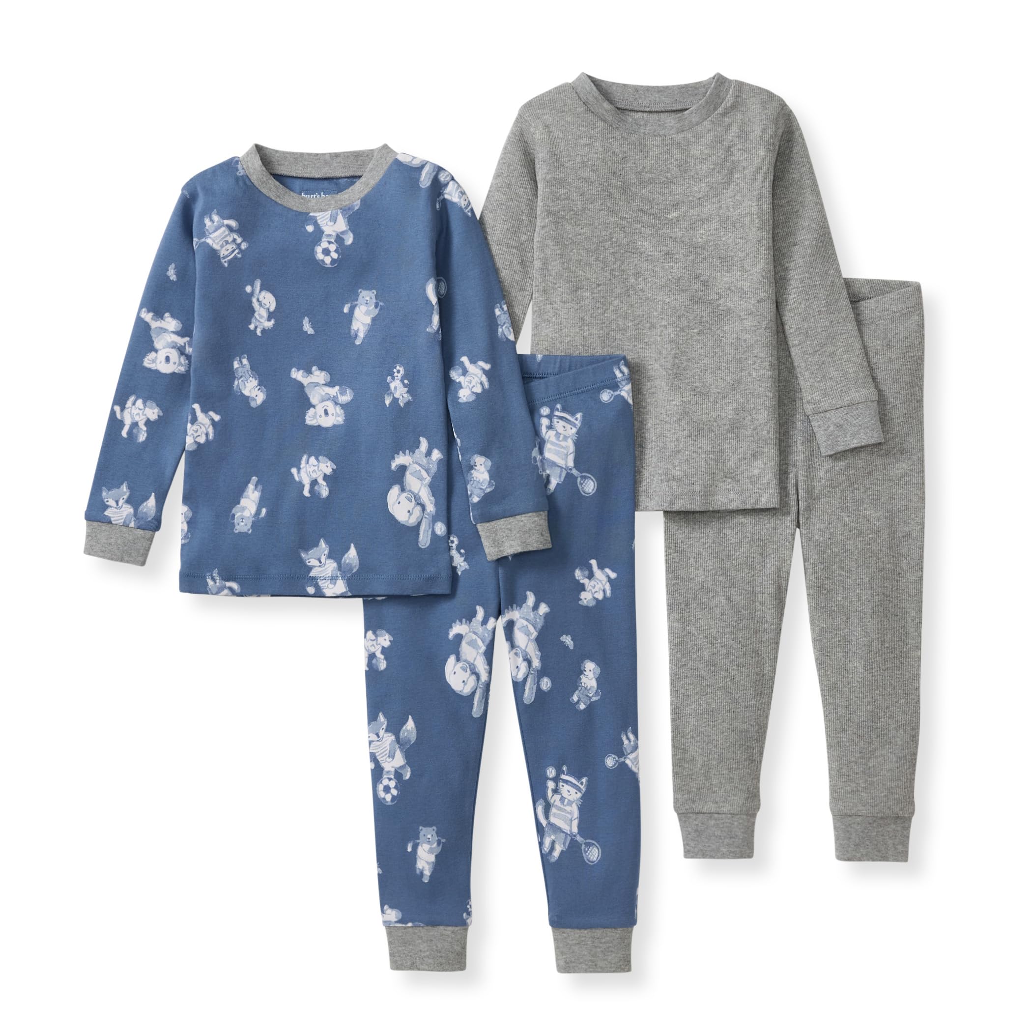 Burt's Bees Baby Organic Cotton Pajamas for Boys, Toddler PJ Set, 2-PC
