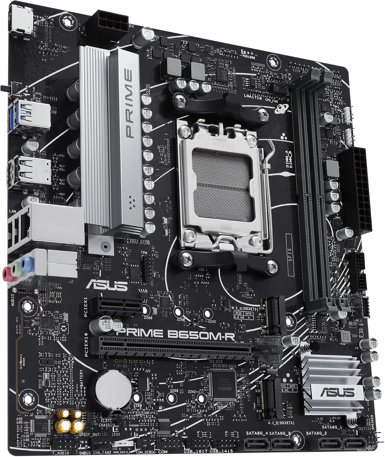 Asus Prime B650M-R AMD B650 AM5 Soket DDR5 7200+(OC) MHz mATX Anakart