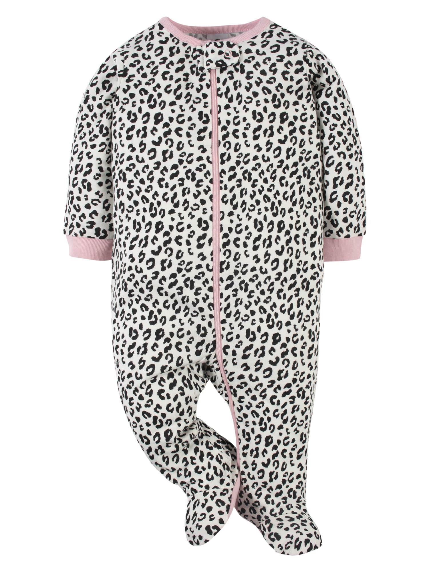 Gerber Baby Girls 4-Pack Sleep 'N Play Footie
