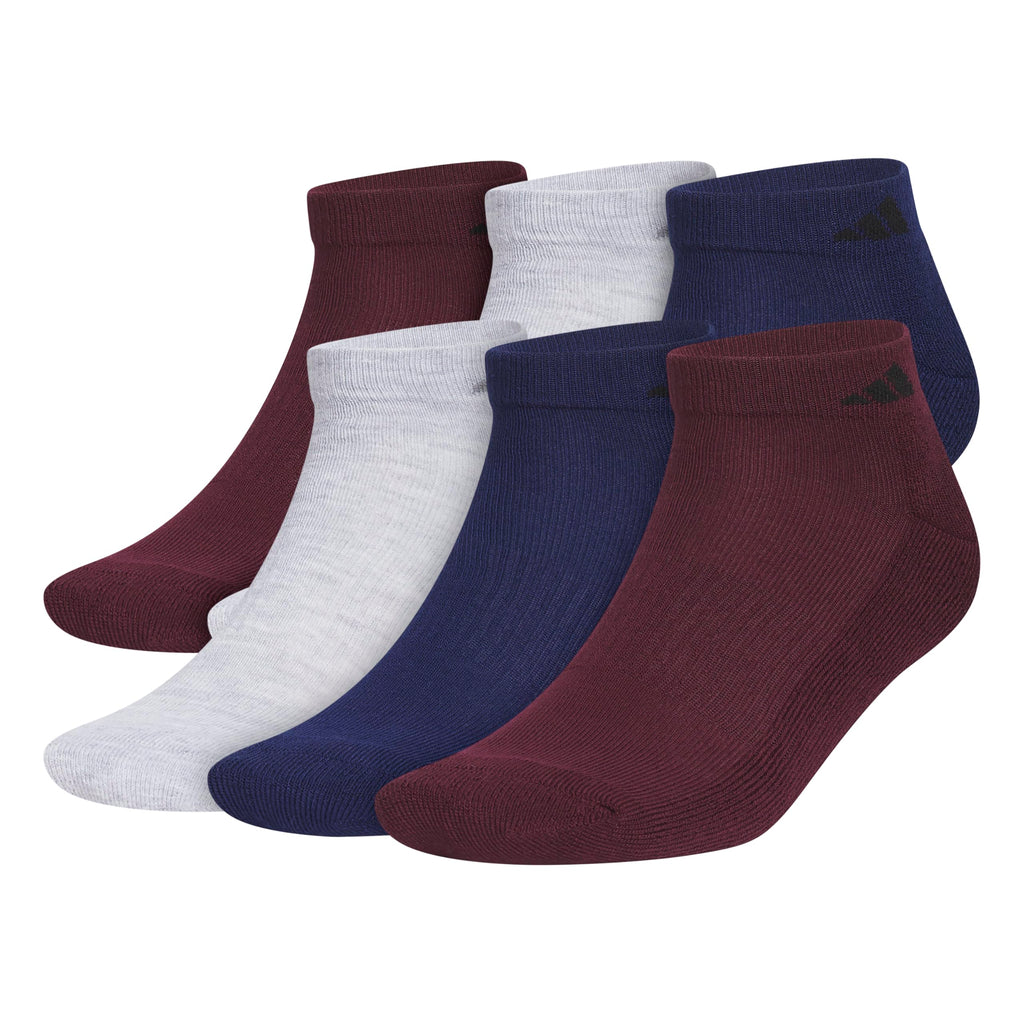 adidas Men's Athletic Cushioned Low Cut Ankle Socks 6 Pairs
