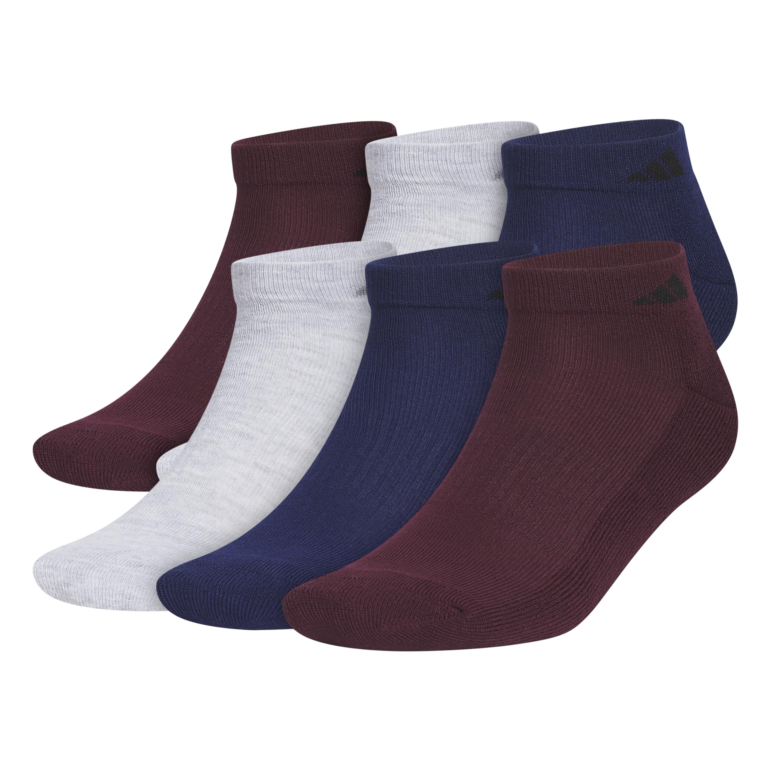 adidas Men's Athletic Cushioned Low Cut Ankle Socks 6 Pairs