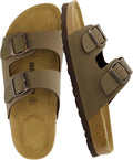 CUSHIONAIRE Lane Cork Slide Women's Sandals, Comfortable Sandals for Women