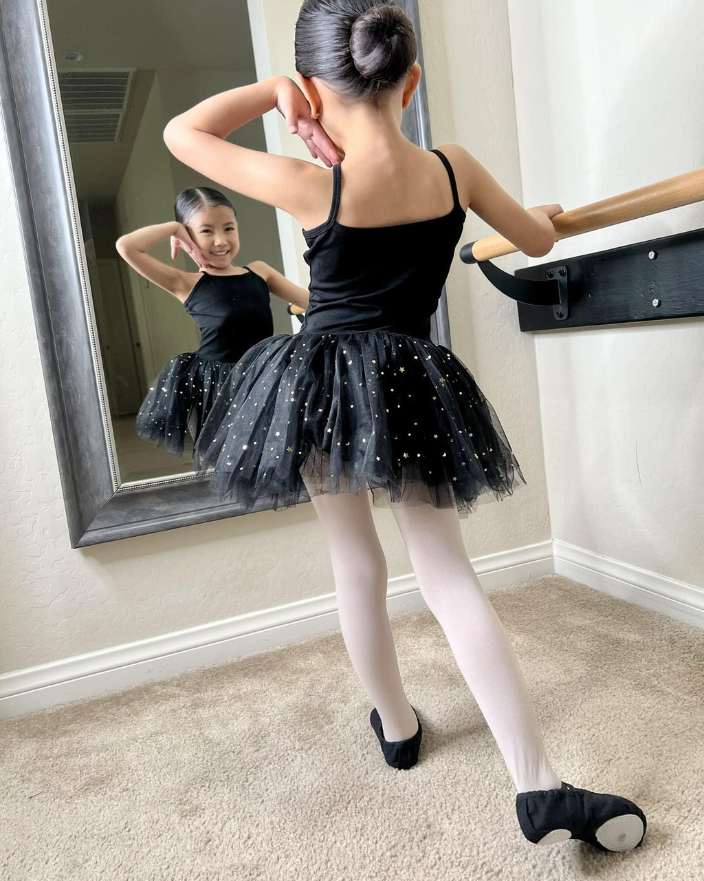Stelle Girls' Footed Ballet Tights for Dance Class Toddler Kids 2T-15Y