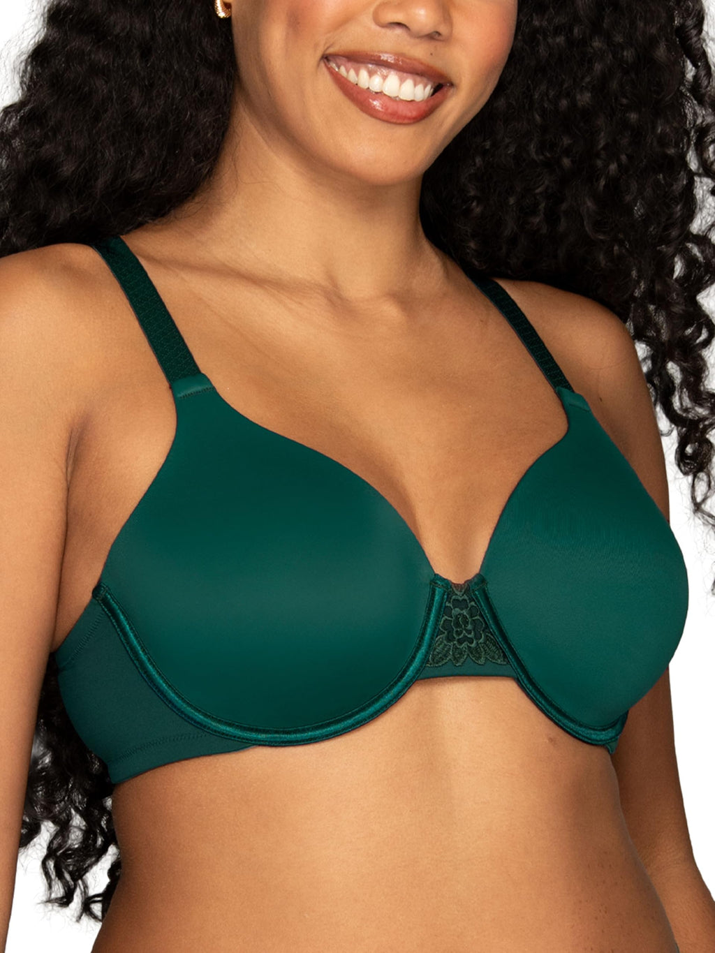 Vanity Fair Women's Full Figure Beauty Back Smoothing Bra, 4 Way Stretch Fabric, Lightly Lined Cups up to H
