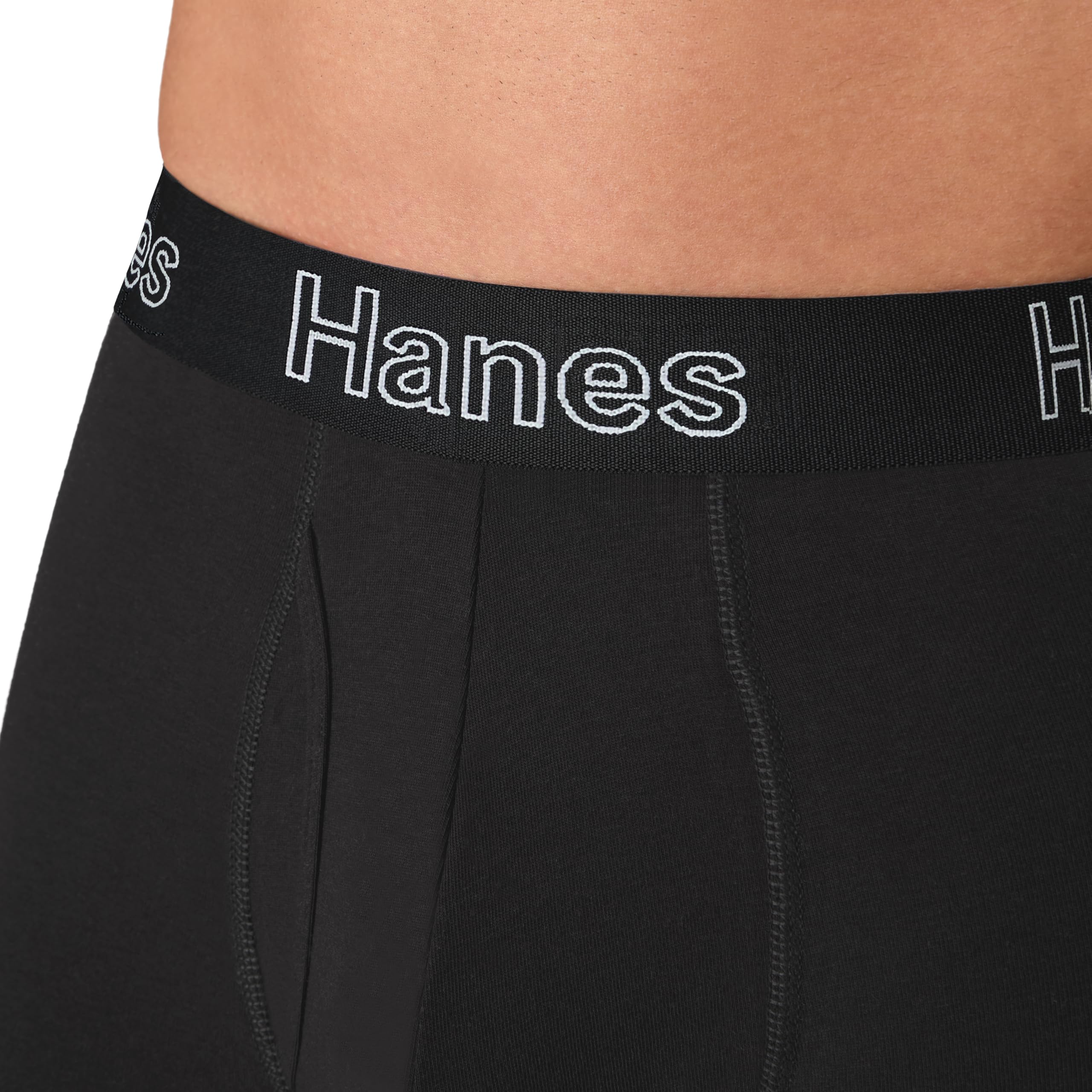 Hanes Men's Boxer Brief Underwear Pack, Stretch Cotton Boxer Briefs for Men, Moisture-wicking, 6-pack