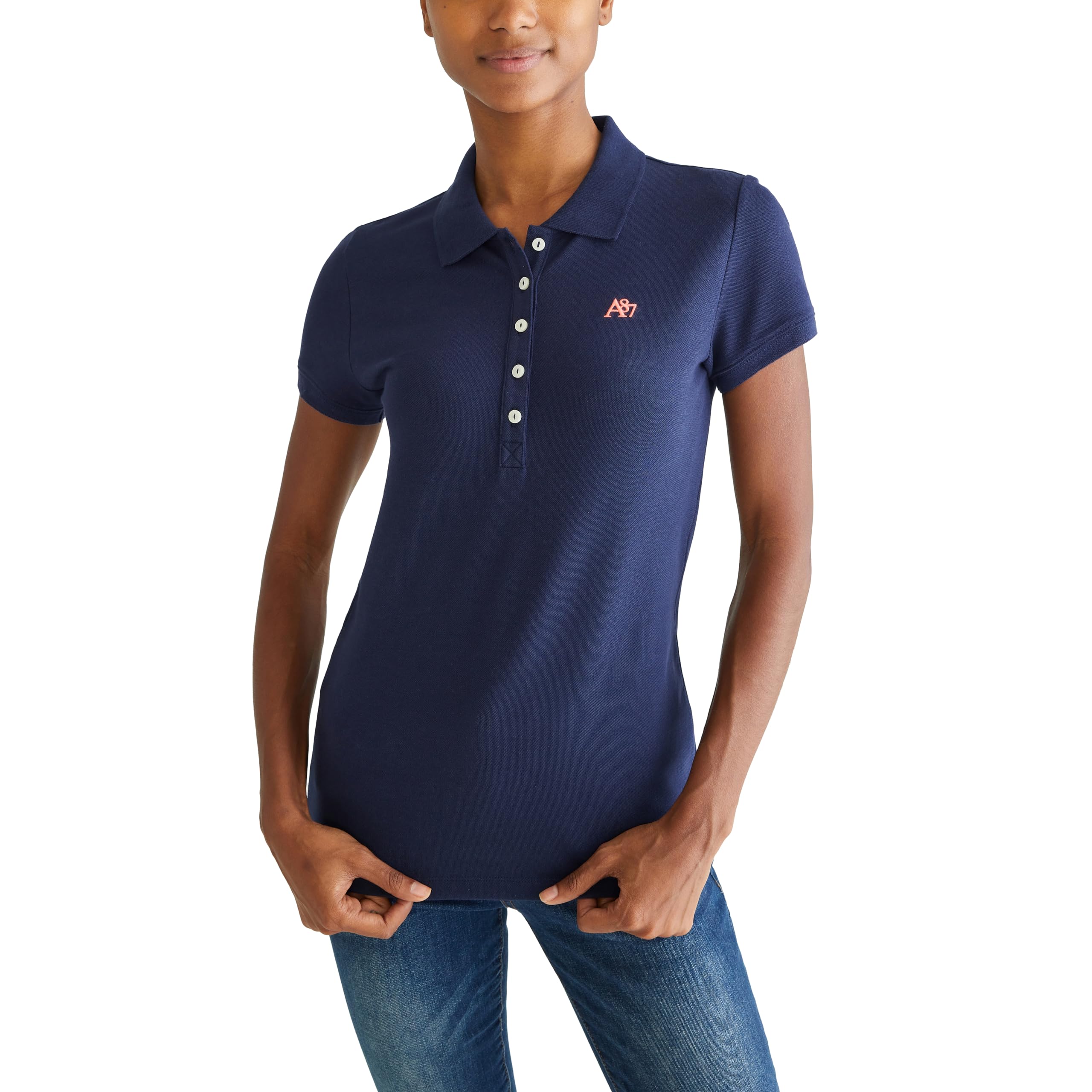 AEROPOSTALE Women's Aero Solid A87 Polo