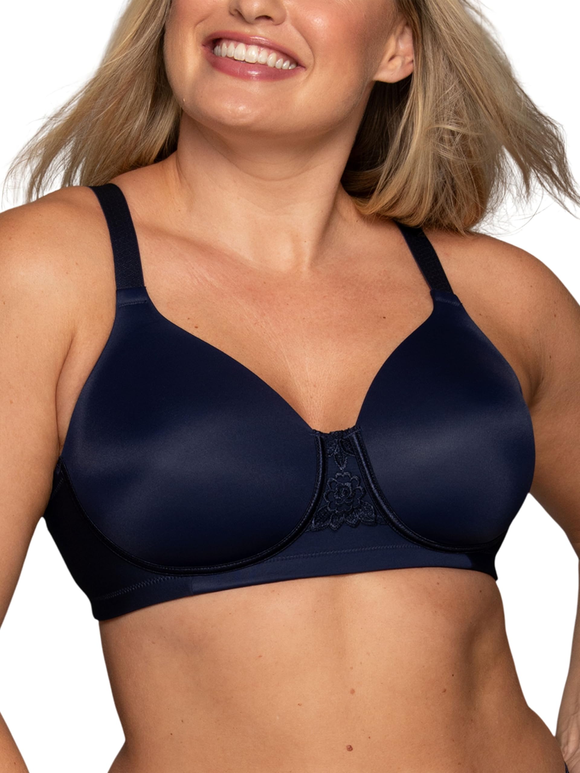 Vanity Fair Women's Full Figure Beauty Back Smoothing Bra, 4 Way Stretch Fabric, Lightly Lined Cups up to H