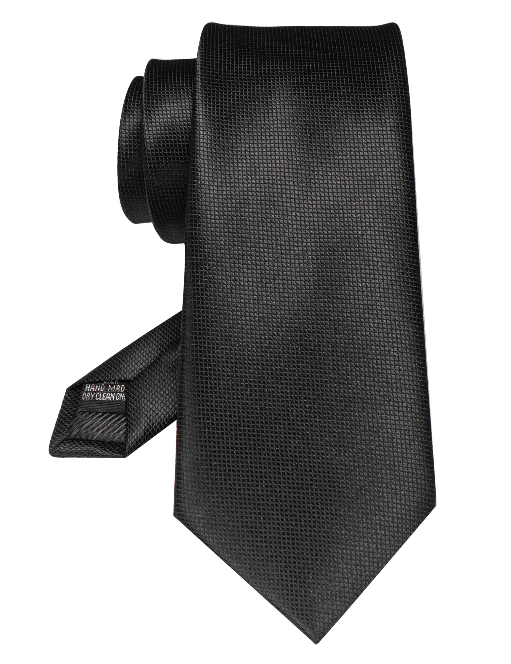 JEMYGINS Solid Color Tie Mens Necktie for Business and Wedding