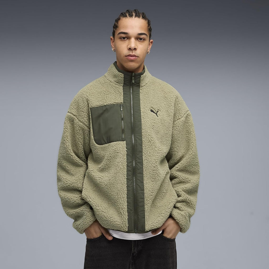 PUMA Reversible Sherpa Jacket Mont Erkek