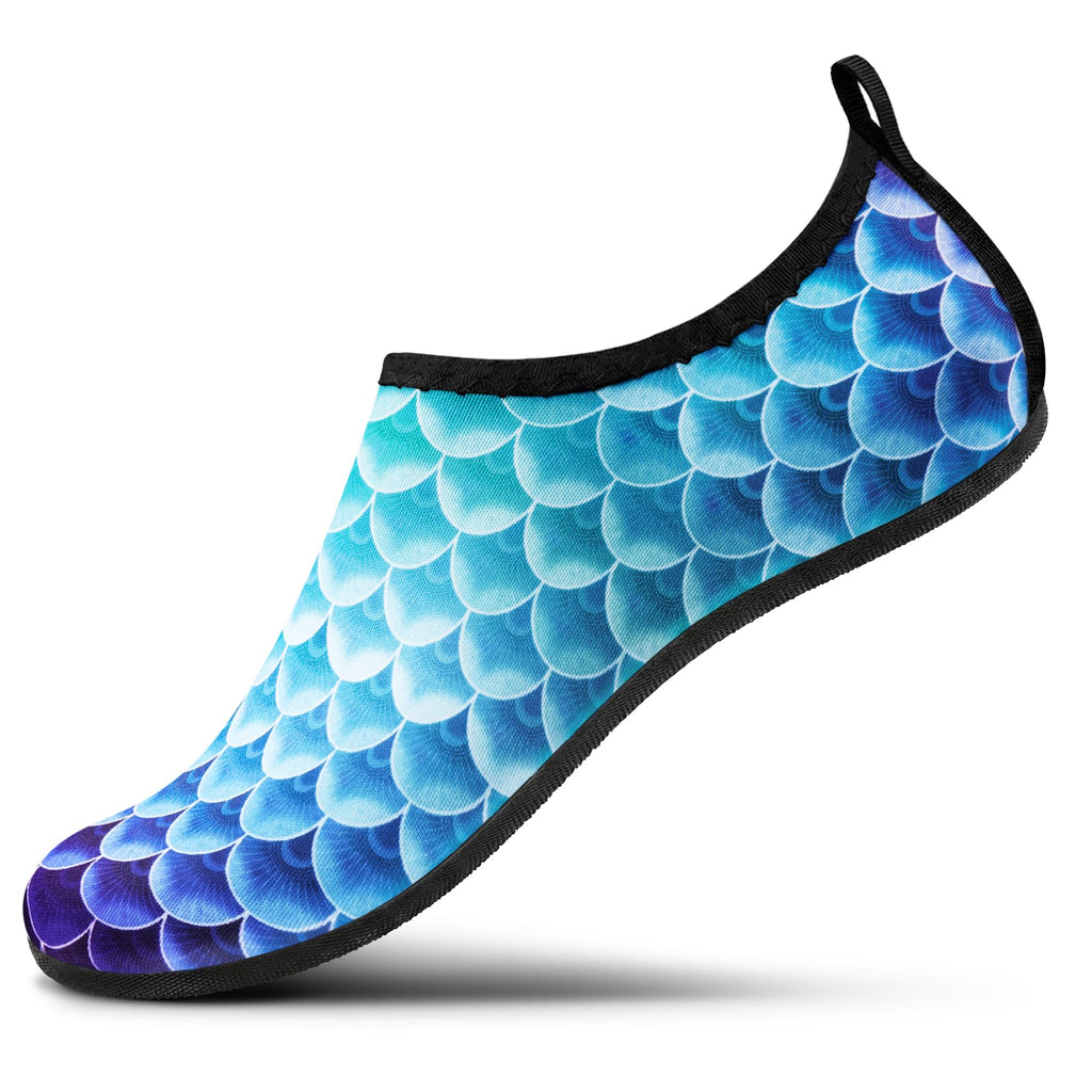 SEEKWAY Water Shoes Women Men Adult Quick-Dry Aqua Socks Barefoot Non Slip for Beach Swim River Pool Lake surf Black SK002(U)