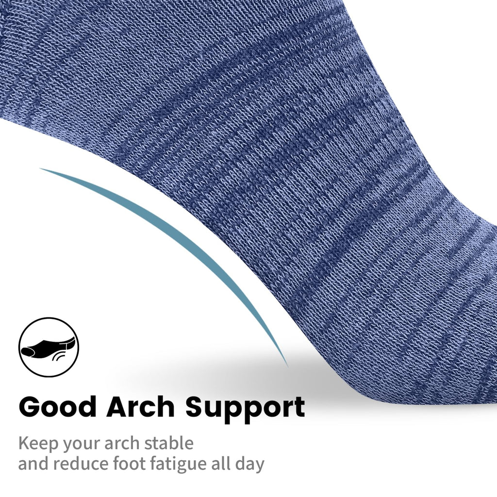wernies No Show Socks Men, Low Cut Ankle Short Casual Non Slip Socks