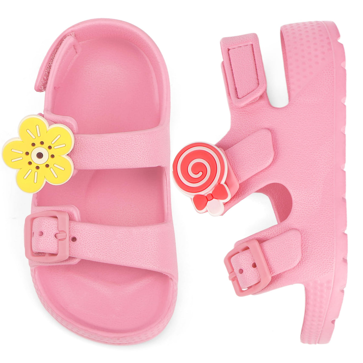 ChayChax Toddler Boys Girls Double Buckle Sandals Children's Adjustable Back Strap Water Sandal